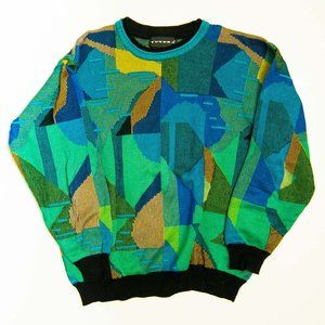 Tundra Colorful Cotton Sweater Coogi Style Size Women's XL